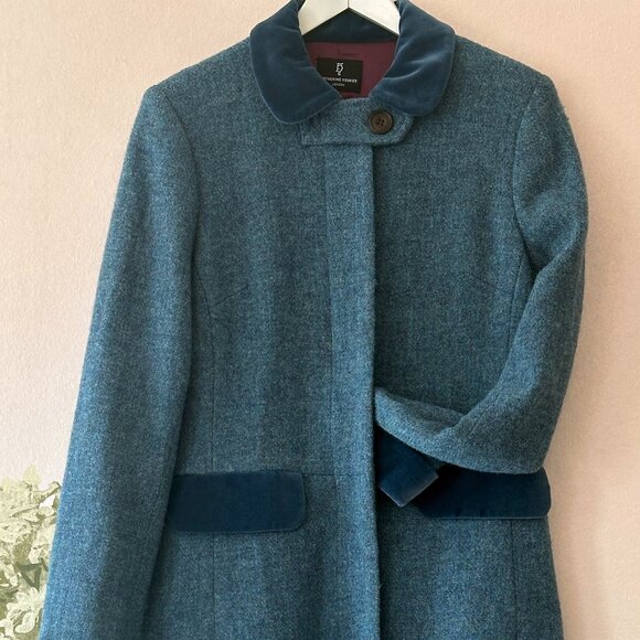 Kathrine Hooker British tweet wool coat - Picture 7 of 8